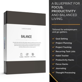 Daily Focus Planner for a Balanced Life - Productivity Planner and ADHD Planner for Adults Goal Setting - Daily Planner for Full Focus, Achieve Your Goals with Purpose= by MindPanda