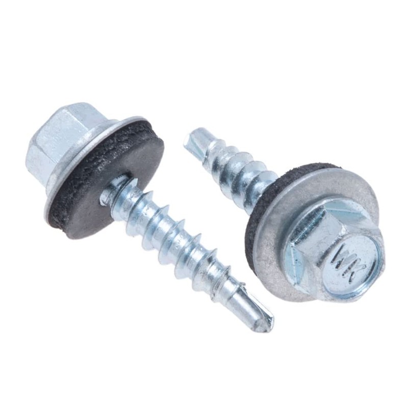 4.8 mm x 70 mm Roofing Screws, Self-Drilling Hex Screws
