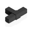 Connector, Pipe Connector for Square Pipes 25 x 25 x