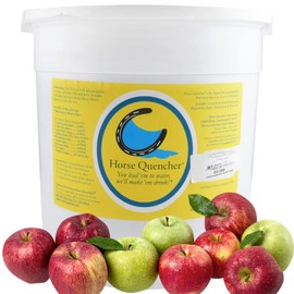 Horse Quenchers Apple Flavored Horse Hydration Supplement, Thirst Quencher for Horses, 13 lbs Pail, All-Natural Grains for Equestrians and Horse Owners, Aids in Preventing Health Issues