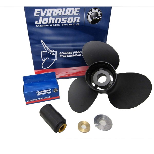 Johnson Evinrude E-Tec 3 Blade Aluminum V-4 Prop Propeller 13 1/4" x 17" 765183