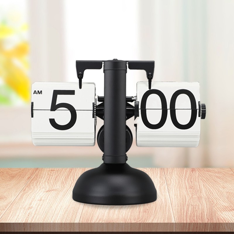 European Style Retro Digital Flip Down Clock 304 Stainless Steel