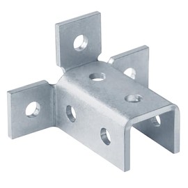 heneng 4 Pack Wing Shaped Fittings for 1-5/8" Strut Channel,7/32" Thick Heavy Duty Strut Wing Connector Bracket