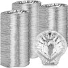 Maxdot Pack of 200 Aluminum Foil Clam Shells 3.7 x