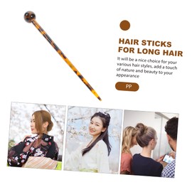 FOMIYES Tortoise Shell Hair Stick for Women 2-Piece Acetate Hair Pin Set for Buns and Updos for Everyday Use