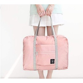 Magik 1-2 Pack Foldable Travel Luggage Carry-on Shoulder Duffle Bag Lightweight Hospital Bag Mommy Bag Sport Tote (Pink, 1 Pack)