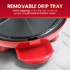 Elite Gourmet EQD-413 Electric Non-Stick 8" Quesadilla Maker, Easy-Slice 6-Wedge,