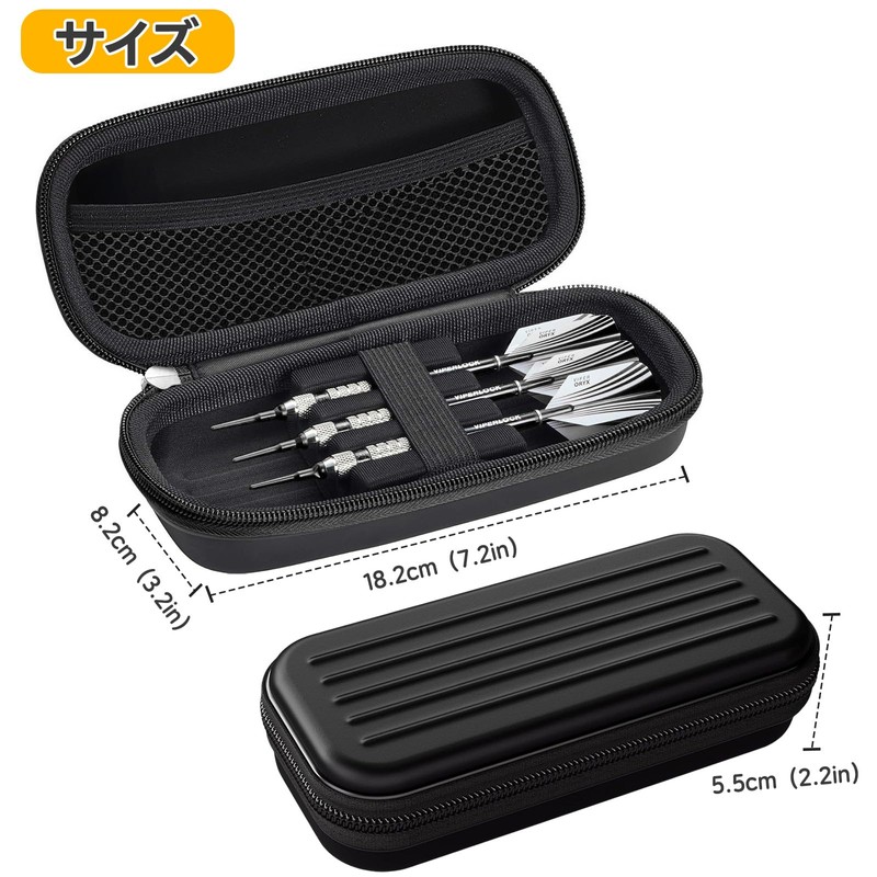 Mocamoro Dart Case EVA Dart Camping Case Shockproof (3 Pack),