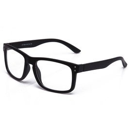Newbee Fashion - Sporty Fashion Clear Lens Glasses Keyhole Large Squared Style Fashion Clear Frames