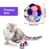 Zimoer 6 Cat Toy Balls, Soft Cat Balls, Cat Balls,