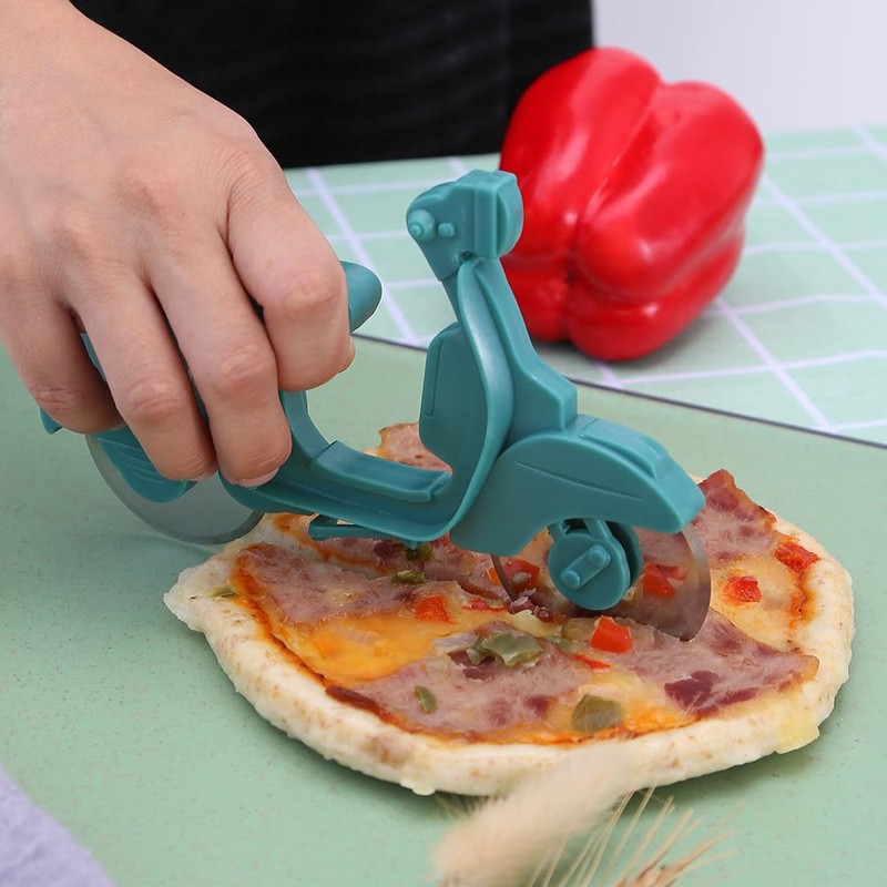 Generic Motorcycle Pizza Cutter Wheels- Sharp Funny Stainless Steel pizza