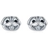 Presentski Pug Dog Earrings for Women,Bulldog Puppy Animal Stud Earrings