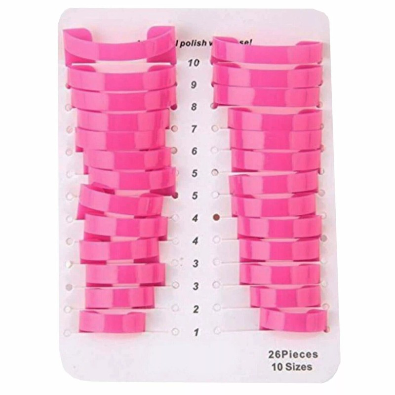 Alayna Manicure Reusable Nail Polish Application Protectors Stencil Kit (26-Piece)