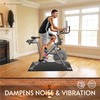 Crostice Bike Trainer Mat Compatible with Peloton Bike, for Treadmill