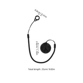 Uonlytech 2 Pieces Pen Attachment Rope, Stylus Pen Holder with Elastic Band for Touch Pen Holder, Notes, Anti-lost Cord, Anchor Strap, ABS Black