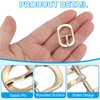 PATIKIL Single Prong Belt Buckle 1.5", 8 Pcs Metal Roller