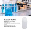 10Pcs Reagent Bottle Plastic Wide Mouth Lab Liquid Sample Seal
