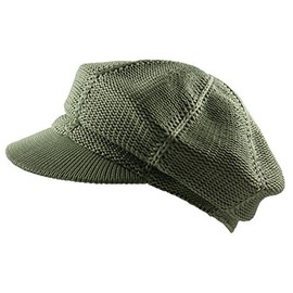 NY Summer Mesh Newsboy Cap (Green)