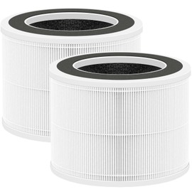 Can-Meageren Replacement Filter Compatible With Chuboor PJ-01, Also Compatible With Shunrenfu ZHIBO C40 Pro-PJ01 Air Purifier, H13 True HEPA 3-stage Filtration, 3-in-1 High-efficiency (2-Pack)