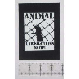 Chat Noir Animal Liberation Front Patch Aus-Rotten Vegan Vegetarian Anarcho ALF Punk Crust