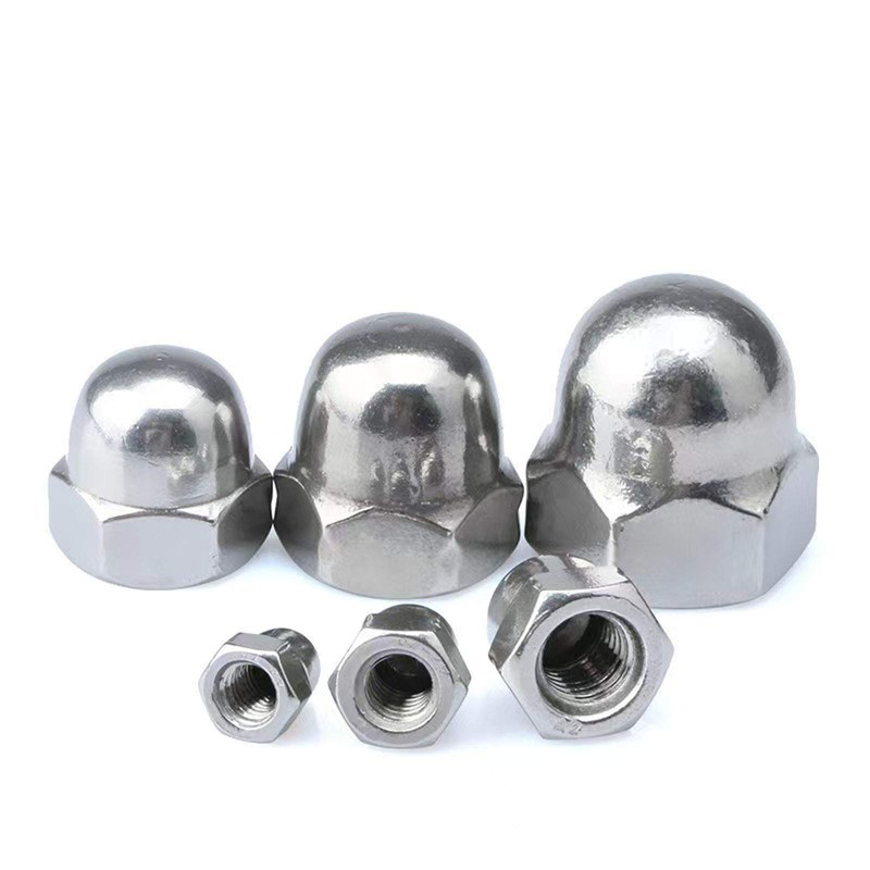 M12-1.75 Metric Acorn Cap Nuts Dome Head Nuts, 304 Stainless