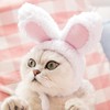LERTREE Pet Bunny Ears Hat, Plush Rabbit Cosplay Headdress for
