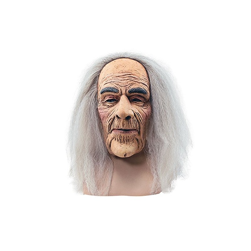 Bristol Novelty BM248 Creepy Old Man Mask and Hair, Mens,
