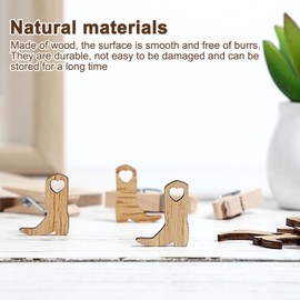 STOBOK 100pcs Mini Cowboy Boots Tags Wood DIY Crafts Cutouts Cowboy Boots Shaped Ornaments Unfinished Wood Cutouts for Wedding Party Decoration