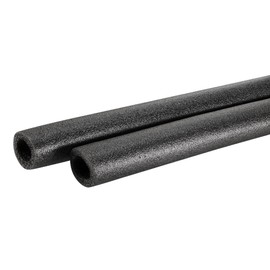 MECCANIXITY Foam Tube Sponge Protective Sleeve Black Seal Sleeve Polyethylene Pipe 25x40mm(1x1.57 Inch) for Pipe Insulation, Pack of 2