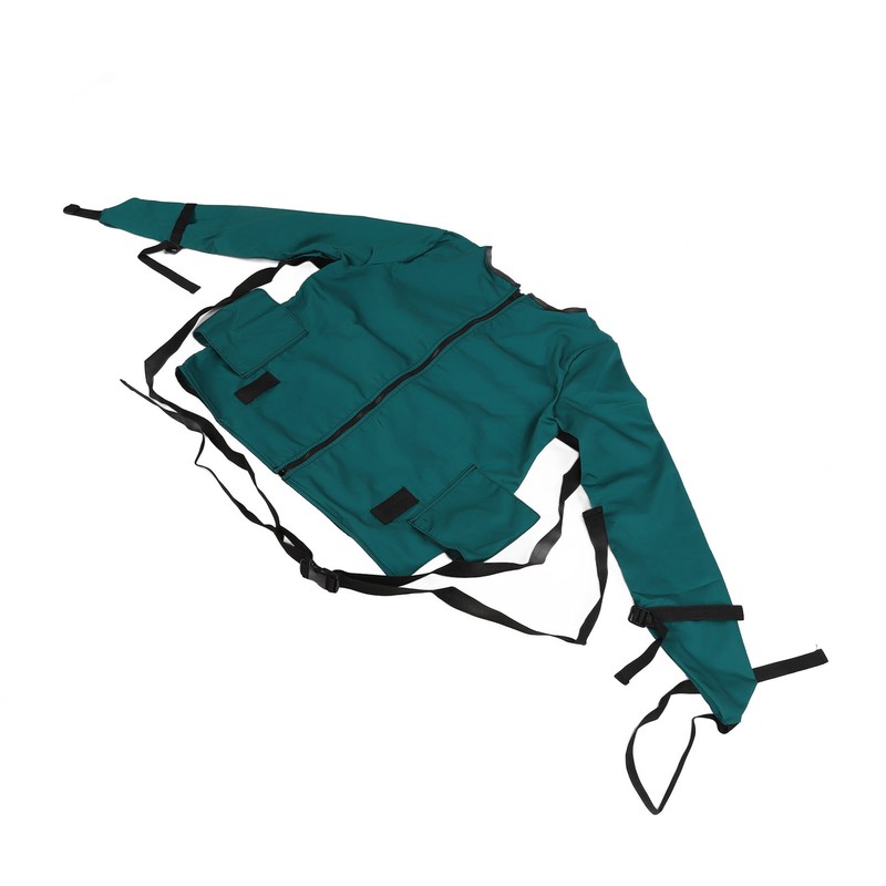 Patient Restraint Suit Prevent Tilting Front Back Secured Cotton Bed
