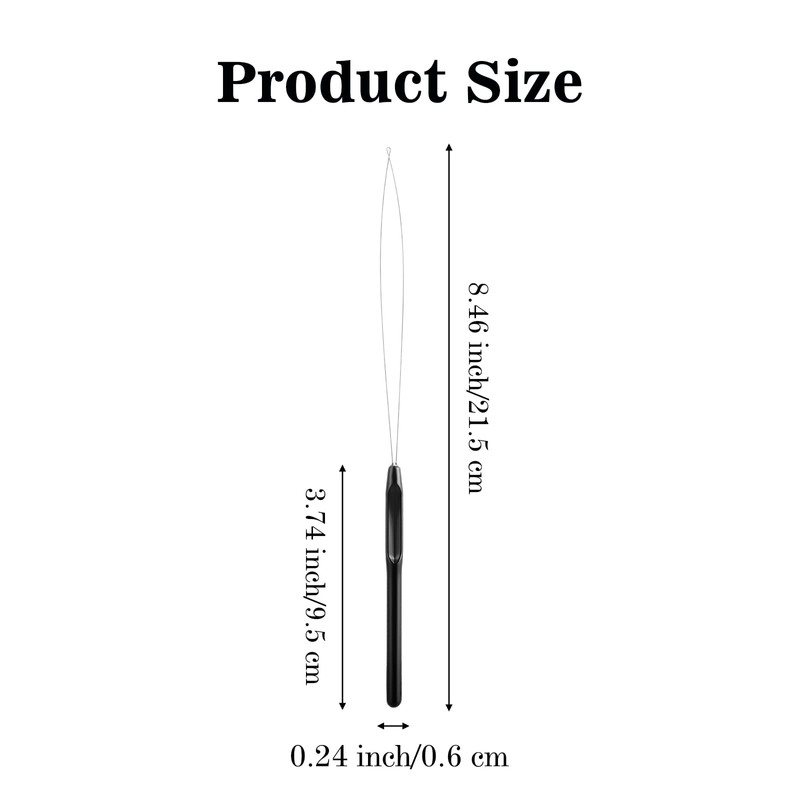 Sibba 10PCS Hair Extensions Loop Needle Threader Bead Device Pulling