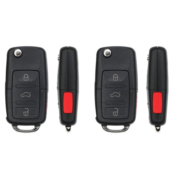 Replacement Flip Key Fob for Volkswagen Touareg 2013 FCC NBG010180T
