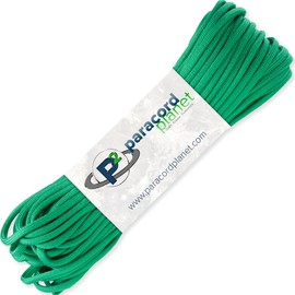 PARACORD PLANET 100' Feet of Type III 550 Paracord - Kelly Green