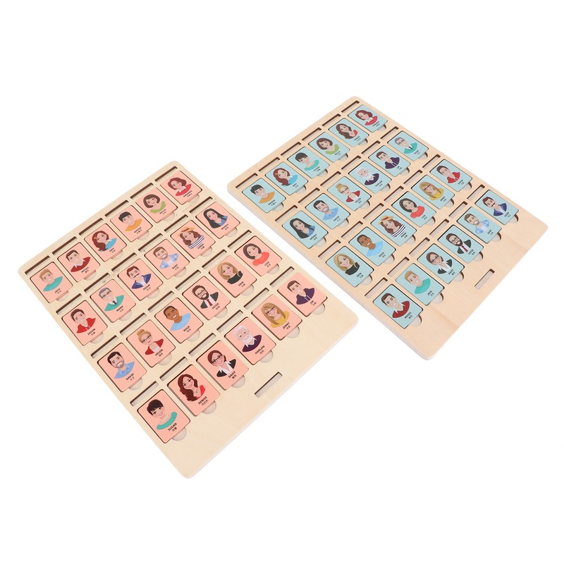 Guessing Game Toy Wooden Parent Child Interactive Logical Thinking Training