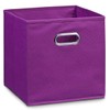 Zeller Storage Box, Microfiber, Purple, 28 x 28 x 28