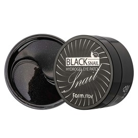Black Snail Eye Patch, 60 sheets, provides moisture and elasticity to the eye area / 눈가에 수분과 탄력 동시에 블랙스네일 아이패치 60매