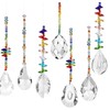 ToBeIT 9pcs Crystal Sun Catcher Conjures up Light Reflections Decorative
