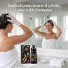 Black Hair Dye Shampoo 3 en 1, Tinte para Cubrir