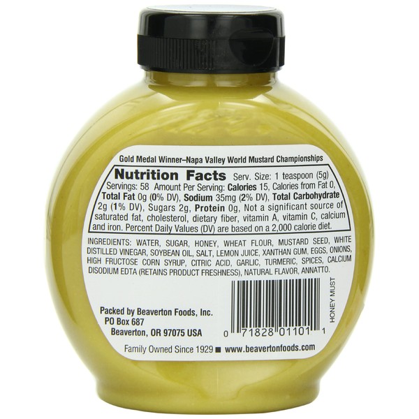 Inglehoffer Honey Mustard, 10.25 Ounce Squeeze Bottles (Pack of 6)
