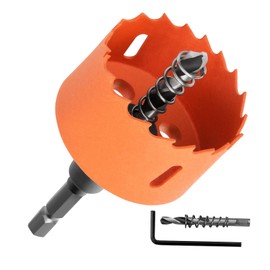 Hole Saw, Bimetal, Drill Bit, Electric Drill Tool, For Drilling Wood, Thin Metal Plates, Iron, Aluminum, Plastic, PVC and Other Materials, Cutting Diameter 1.5 inches (38 mm)