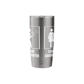 Your Daughter My Daughter French Hornist Funny French Horn Stainless Steel Insulated Tumbler