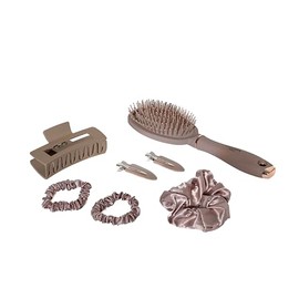 Set de Accesorios para el Cabello Mujer Republic Cosmetics – Kit completo de peinado con cepillo, pinzas, scrunchies y pinza claw para uso diario y styling