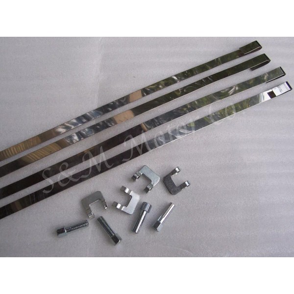 Unbranded BSA TRIUMPH FORK GAITER BOOT STRAP CLIP STAINLESS STEEL