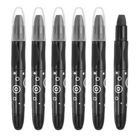 PATIKIL Watercolor Gel Crayon, 6Pcs Washable Twist Crayons for Coloring, Drawing, Painting, Black (5.2x0.59)