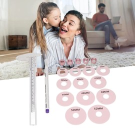 Areola 3D Tattoo Measuring Set, Areola Tattoo Measuring Set Marker with Wooden Box for Salon Use for Mastectomy Patients