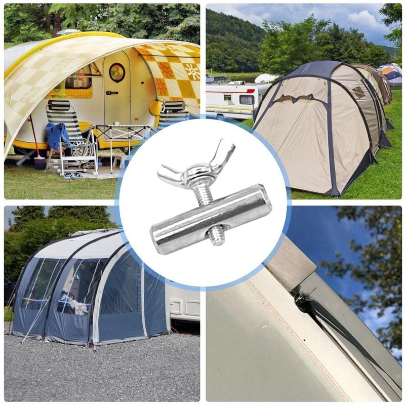 4Pcs Awning Rail Stoppers 8mm for Caravan Motorhome Campervan Boat,