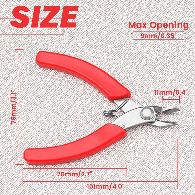 LEONTOOL Micro Nipper, Tapered Nipper, 4.0 inches (101 mm), Stainless