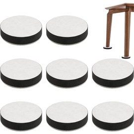 Heyumybit Möbelerhöhung Selbstklebend,8 Stück Runde Möbel Rutschhemmer,Möbel Erhöhung,Anti-Rutsch Filz Sockelfuss für Möbelfüße Tischbeine Stuhlbeine Furniture Feet Pads