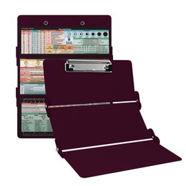 Whitecoat Clipboard® Trifold - Nursing Edition (Wine, Trifold)
