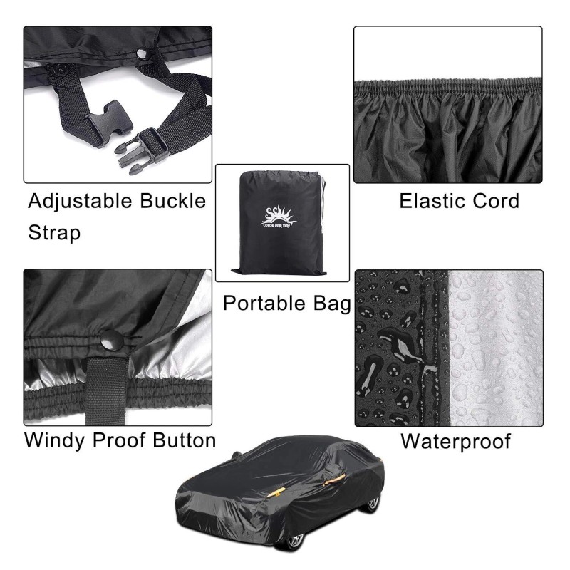 COLOR RAIN TIME Full Car Covers For Sedan Car Cover